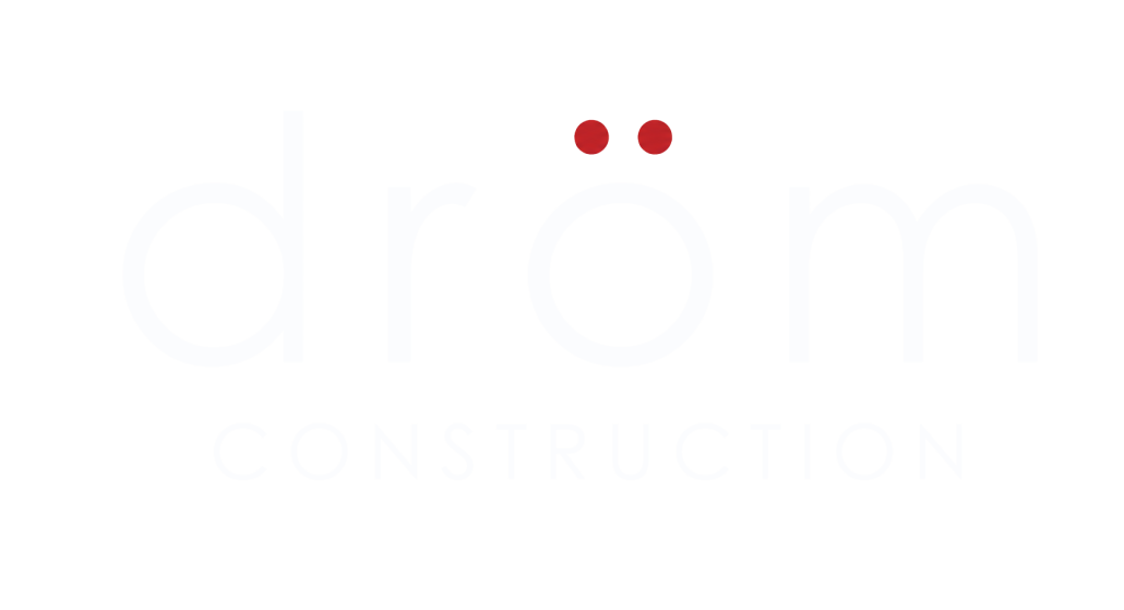 Drom Construction Logo White